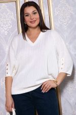 Блуза Вэнсдей (молочная) Б14819-4М LT Collection