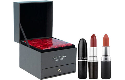 Набор декоративной косметики MAC 520 Lipstick Box Makeup Sets Easy-to-Blend Velour Матовыйe Mist Complexion 3g*2