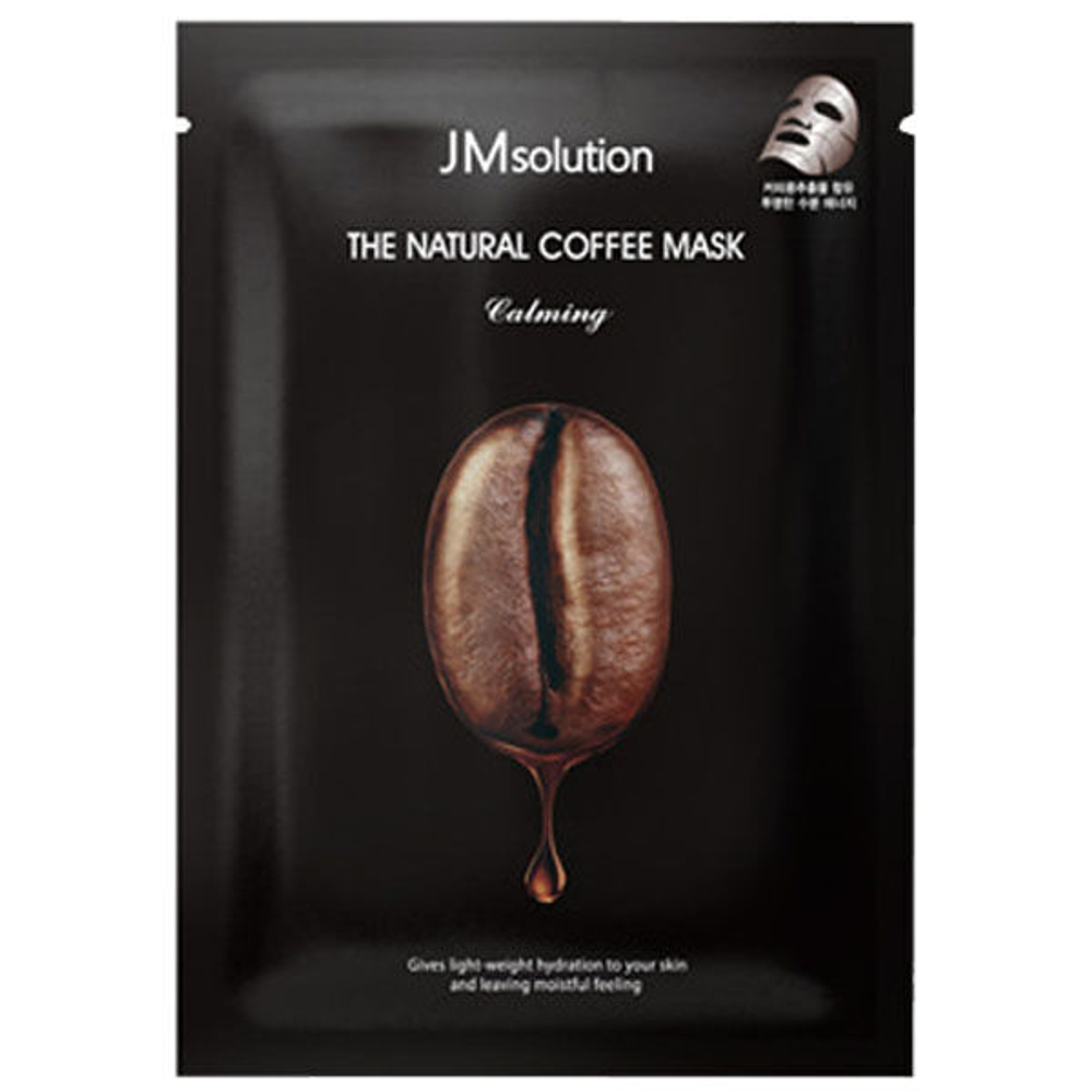 Успокаивающая тканевая маска с экстрактом кофе JMsolution The Natural Coffee Mask Calming, 1шт (30мл)