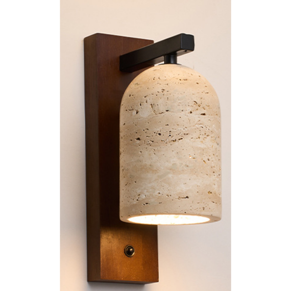 Серия настенных светильников из травертина Solvo