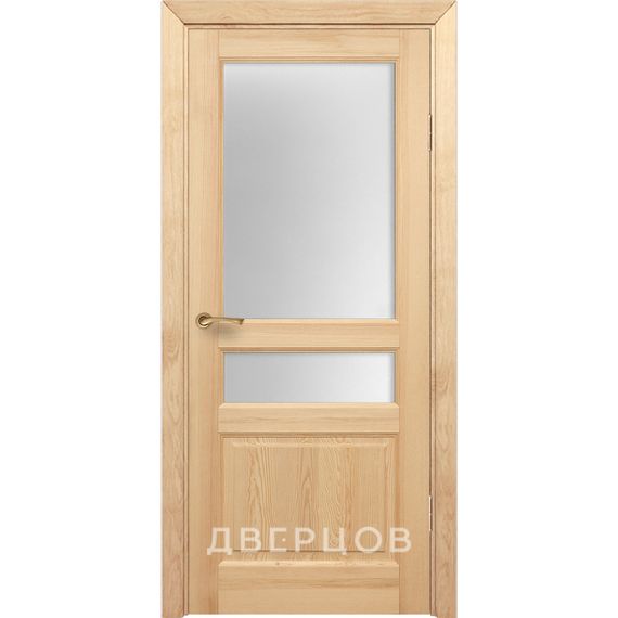 Фото межкомнатной двери массив сосны Болонья ПО-2 под покраску под остекление