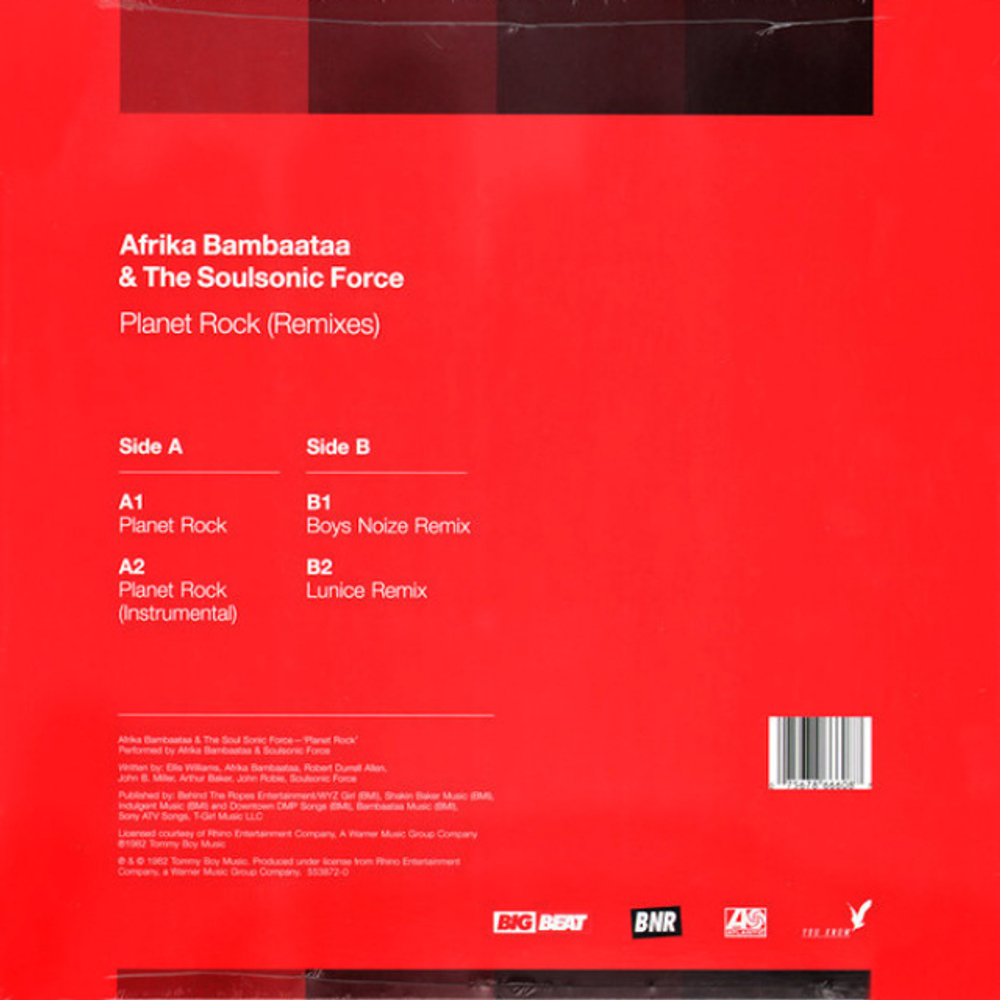 Afrika Bambaataa & Soul Sonic Force / Planet Rock (Remixes)(12" Vinyl Single)
