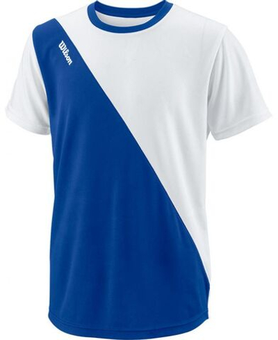 Футболка для мальчика теннисная Wilson Team II Angle Crew B - team royal