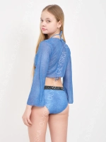 купальник раздельный 3 в 1 спортивный с топом парео