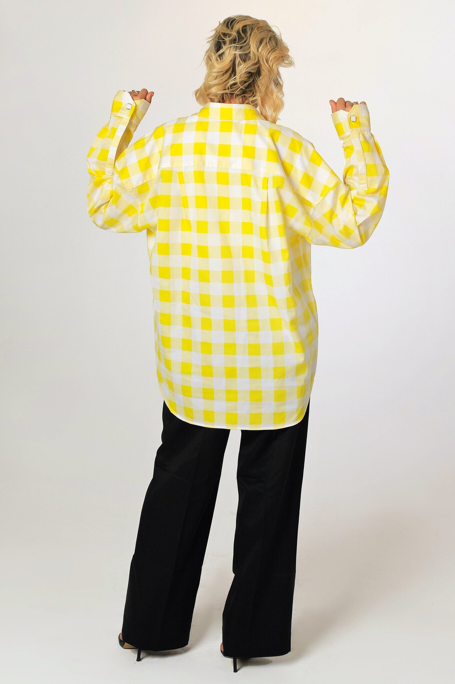 Женская Рубашка из хлопковой ткани в клеточку