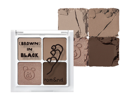 Тени для век rom&nd X INAPSQUARE BETTER THAN EYES, оттенок B01 BUCKWHEAT FLOWER IN BLACK