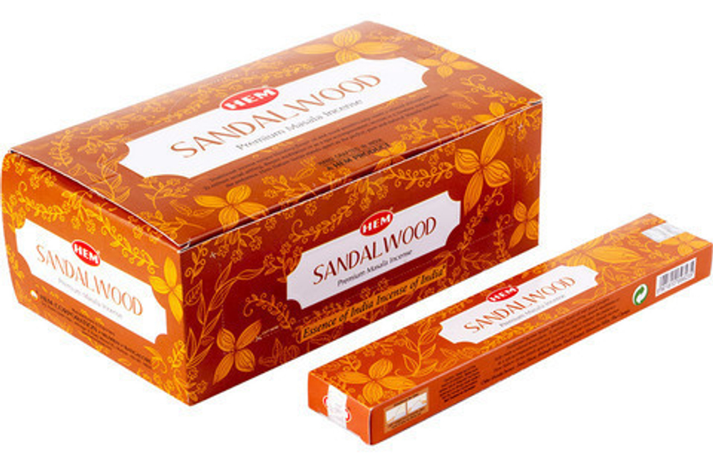 HEM Sandalwood Premium masala Благовоние-масала Сандаловое дерево 15 г