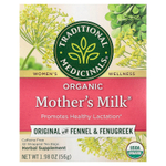 Traditional Medicinals, Organic Mother's Milk®, оригинальный с фенхелем и пажитником, без кофеина, 32 чайных пакетика в упаковке, 56 г (1,98 унции)