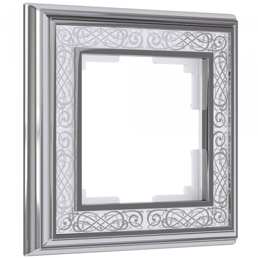 Рамка на 1 пост Palacio Gracia (хром/белый)