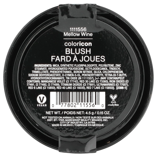 wet n wild, Color Icon, румяна, 111556 спелое вино, 4,5 г (0,15 унции)