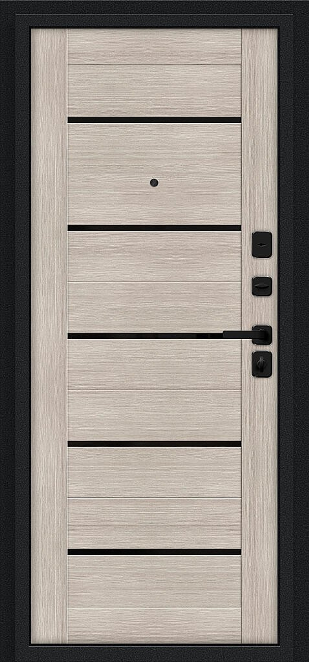 Грид Букле черное/Cappuccino Melinga 205*86 правое