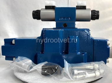 4WRZ25W6-220-7X/6EG24N9ETK4/D3V - Пропорциональный распределитель Ду25 без усилителя, номинальный расход 220 л/мин, схема W6, каналы управления ET - X и Y - внутренние