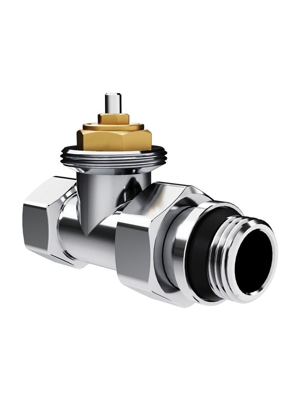 Набор термостатический для радиатора прямой 1/2 Design М30х1.5 Хром Royal Thermo