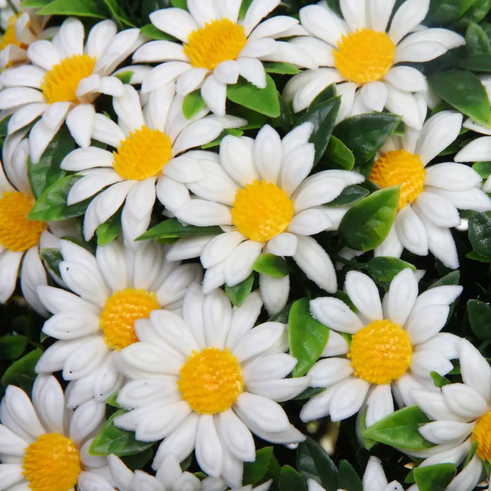 Искусственное растение шар «Самшит» цветы белые D-30см Ultramarine