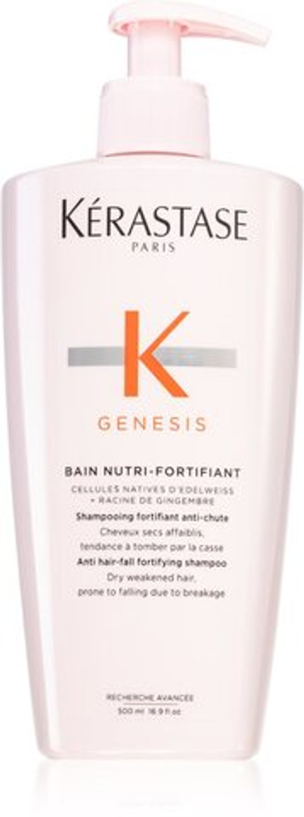 Kerastase Genesis Bain Nutri-Fortifiant - увлажняющий и восстанавливающий шампунь против выпадения волос /   500  ml  / GTIN 3474636980284