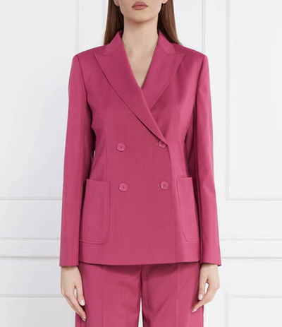Хлопковый пиджак Weekend MaxMara - фуксия(150410416)