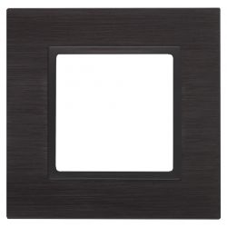 14-5201-05 ЭРА Рамка на 1 пост, металл, Эра Elegance, чёрный+антр