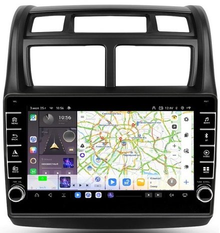 Магнитола для KIA Sportage 2008-2010 - Carmedia OL-9734 (кнопки и крутилки) Android 13, TS20, 6+128Гб, CarPlay, 4G SIM-слот