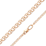 Цепь из красного золота (плетение лав) Артикул: 21-0403-040-1110-17