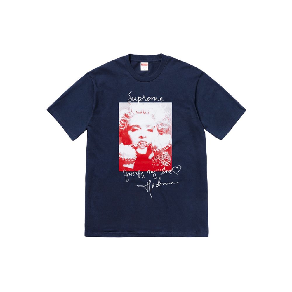 Supreme FW18 Madonna Tee Navy T