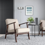 Кресло - EKENÄSET IKEA/ЭКЕНЭСЕТ ИКЕА, 76х64 см, бежевый