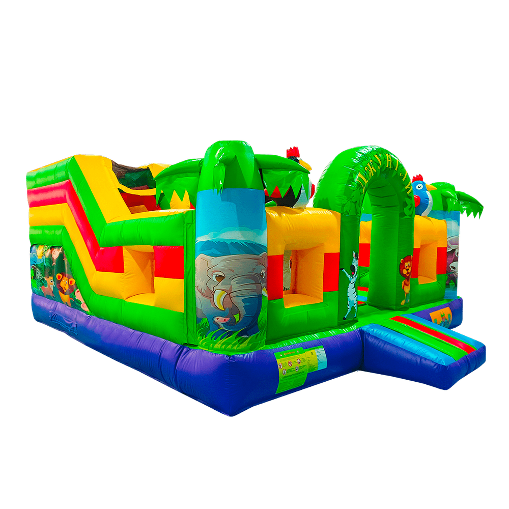 Коммерческий надувной батут "Сафари-джунгли ЭКСТРА", 5*5*2,5 м