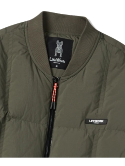 Стеганный пуховик средней плотности