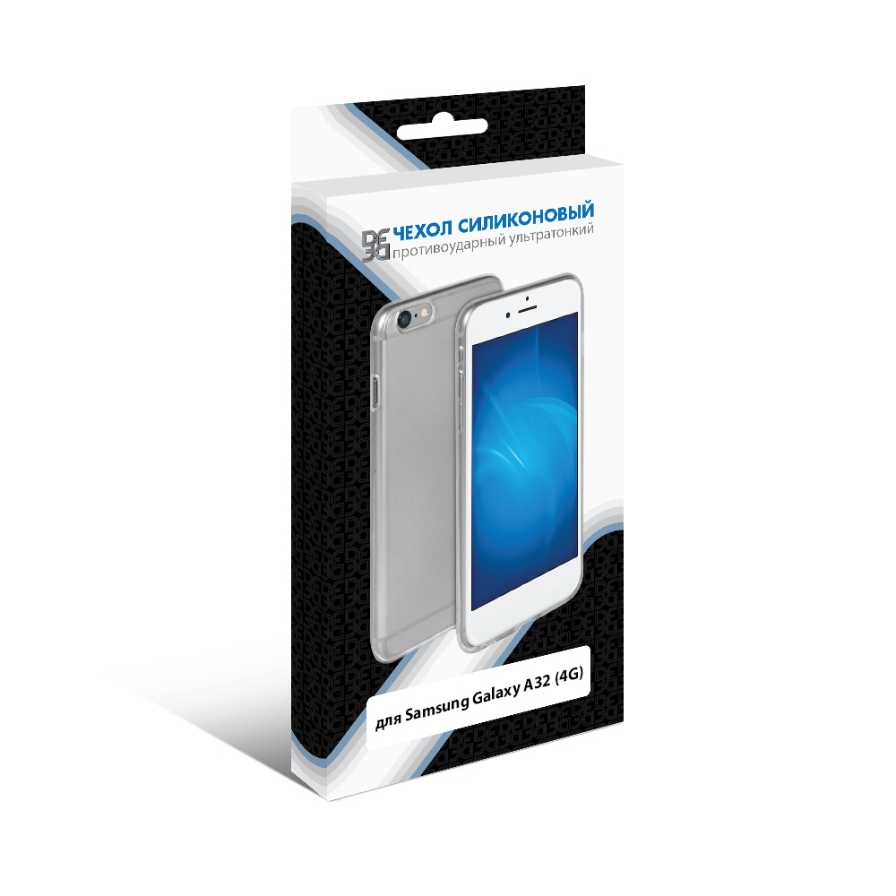 Силиконовый супертонкий чехол для Samsung Galaxy A32 DF