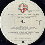 Виниловая пластинка David Sanborn ‎– Heart To Heart LP