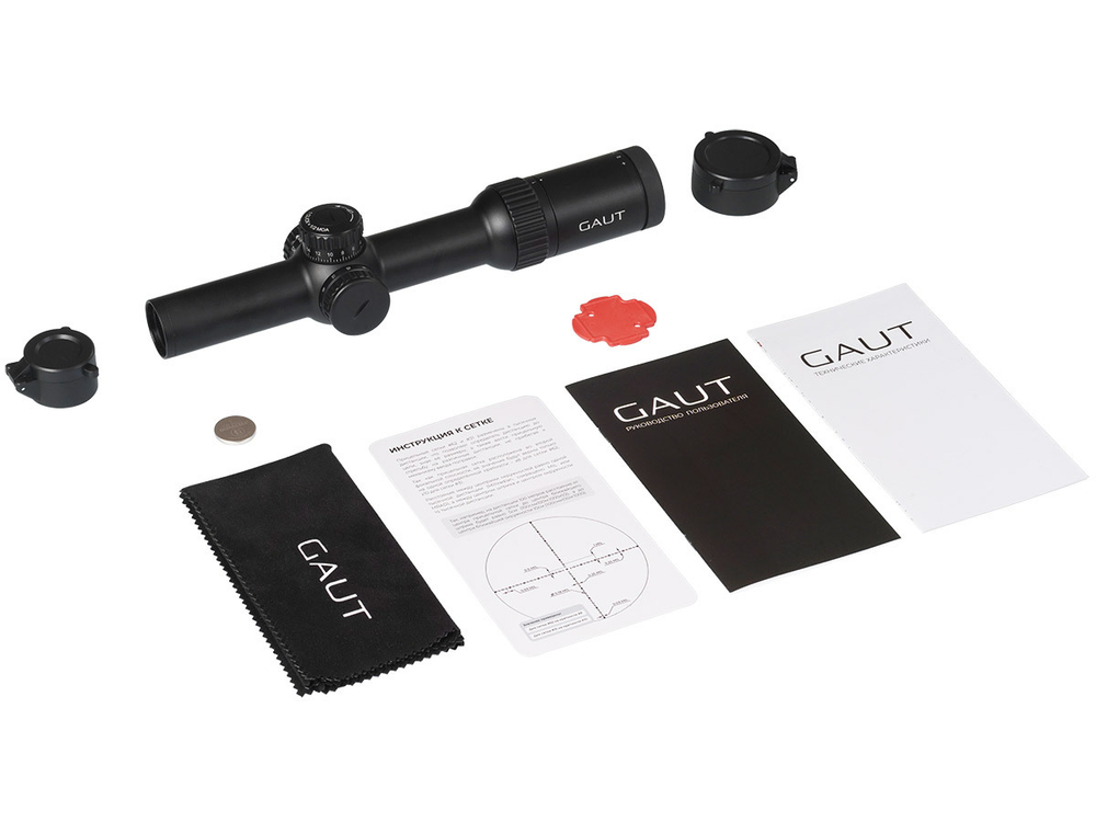 Прицел Gaut Obsidian 1-8x24, сетка X2 - фото 8