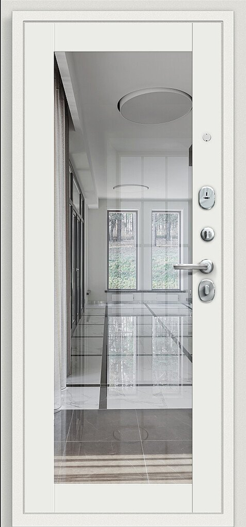 Флэш Kale Шагрень белая/Off-white 205*86 правое