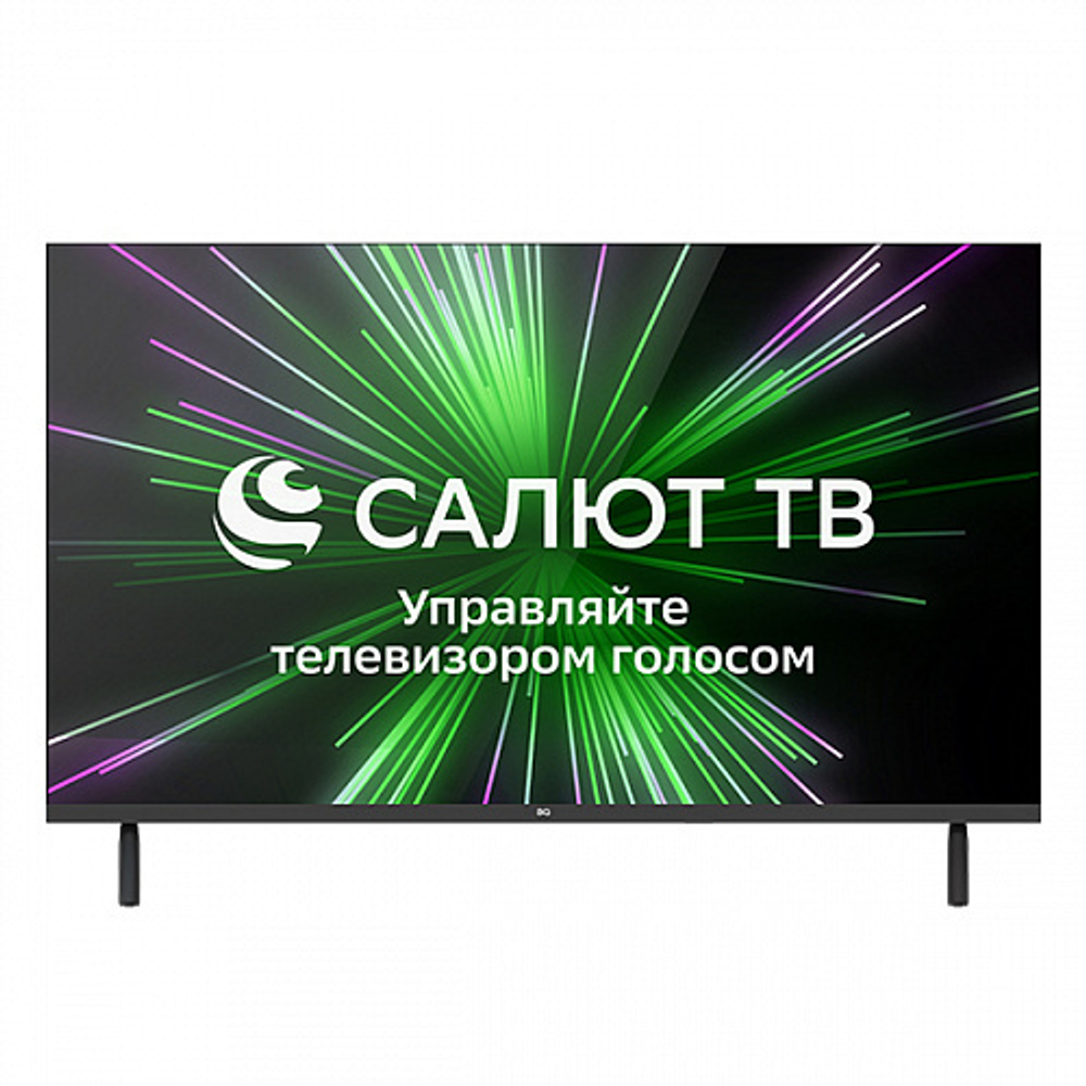 Телевизор 32" BQ 32FSF02B, HD, черный, СМАРТ ТВ, Салют ТВ