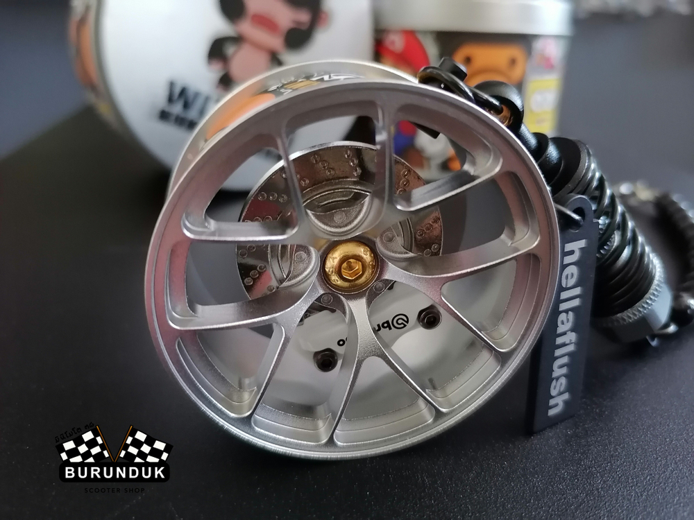 HELLAFLUSH БРЕЛОК *ДИСК СЕРЕБРО