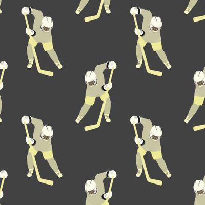 seamless hockey pattern 080921
