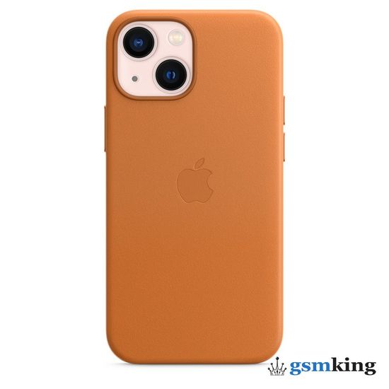 Apple Leather Case with MagSafe iPhone 13 Mini Golden Brown «Золотистая охра» MM0D3ZE/A