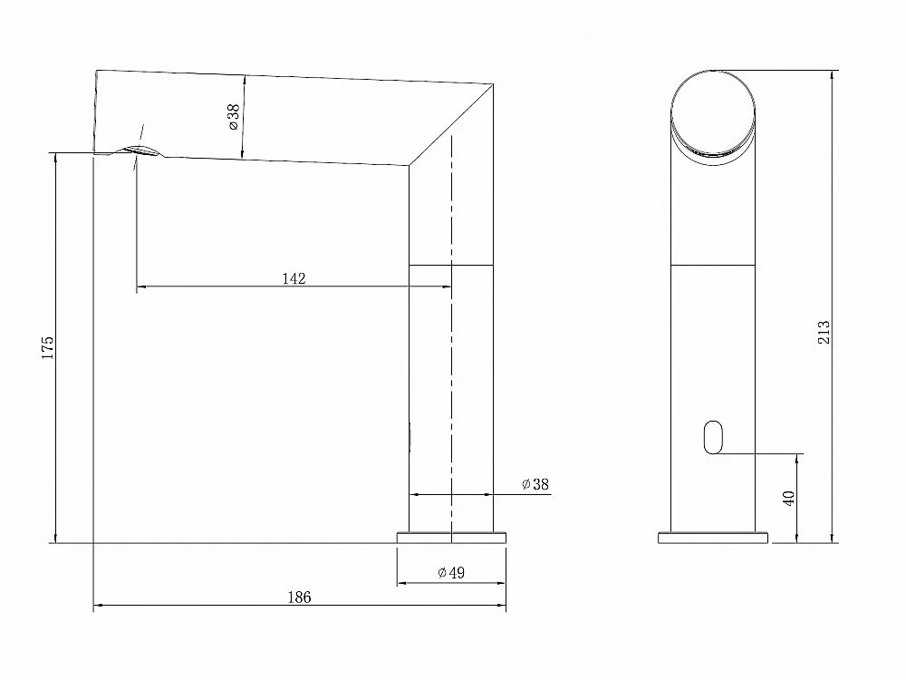 Смеситель для раковины Abber Perfekte 316 AF8A101BSTS сталь брашированная