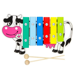 Ксилофон "Корова", развивающая игрушка для детей, обучающая игра из дерева