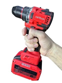 Набор 3в1 аккумуляторного инструмента TIELLIO: Перфоратор, Шуруповерт, УШМ бесщеточные 3 АКБ LI-ION 6Ач