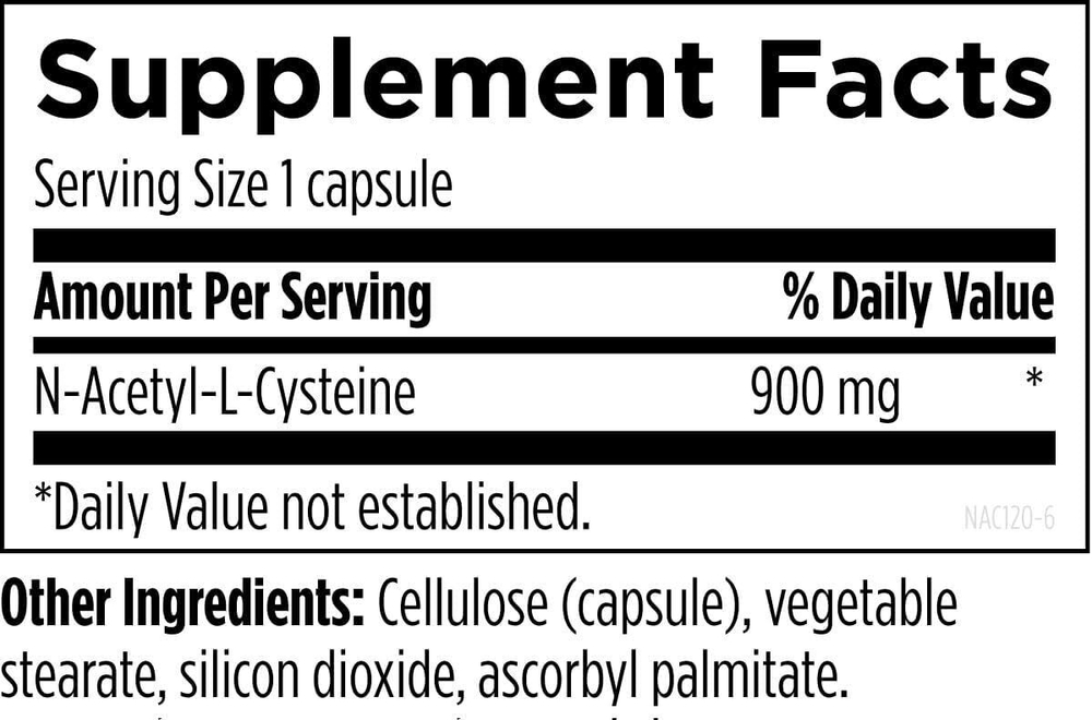 Designs For Health - N-Acetyl-L-Cysteine - 120 capsules