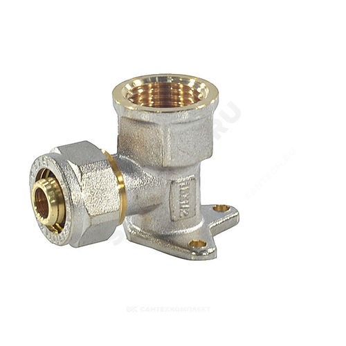 Водорозетка МП латунь никель обжим Дн 16х1/2" ВР ГОСТ 32415-2013 7008 Aquasfera 7008-01