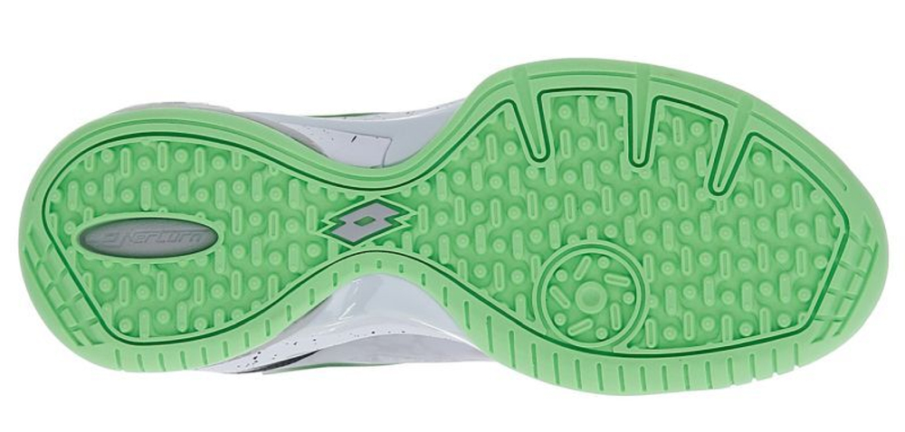 Мужские кроссовки для Падел Lotto Superrapida 200 III - all white/green apple neon