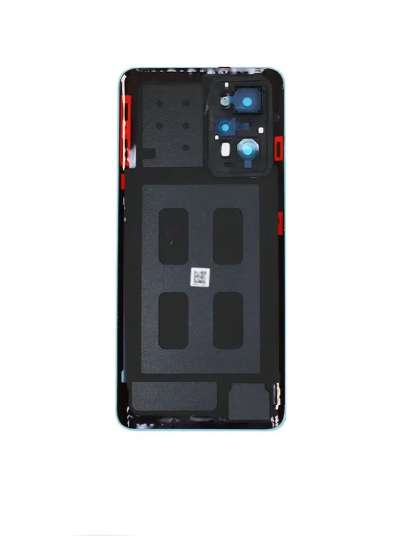 Задняя крышка для Realme GT NEO 2 синяя (Blue) со стеклом камеры