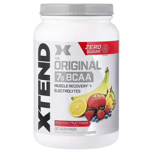 XTEND, 7 г BCAA, со вкусом фруктового пунша, 1,17 кг (2,58 фунта)
