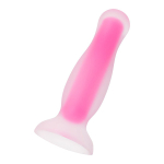 Розовая светящаяся в темноте анальная втулка 10см ToyFa Beyond Cain Glow 873013