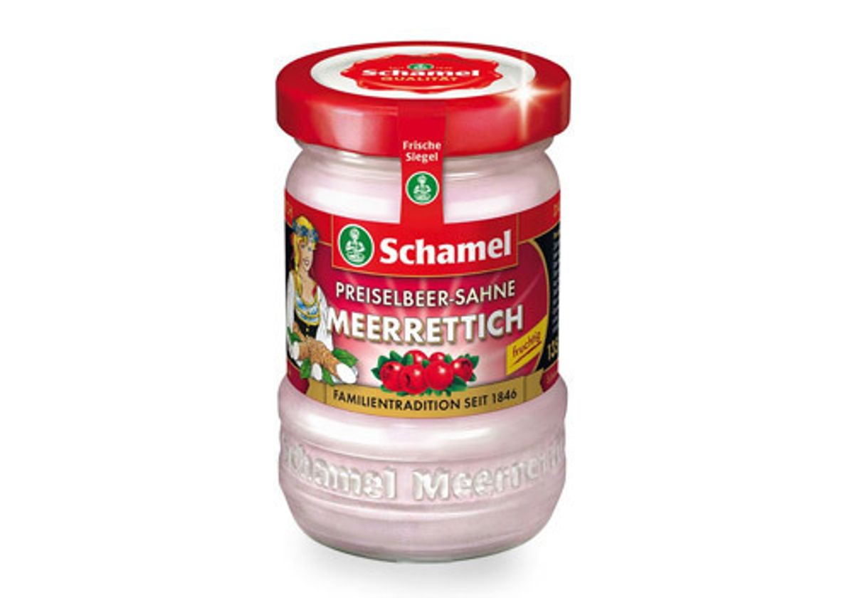 Хрен с брусникой и сливками Schamel, 135г