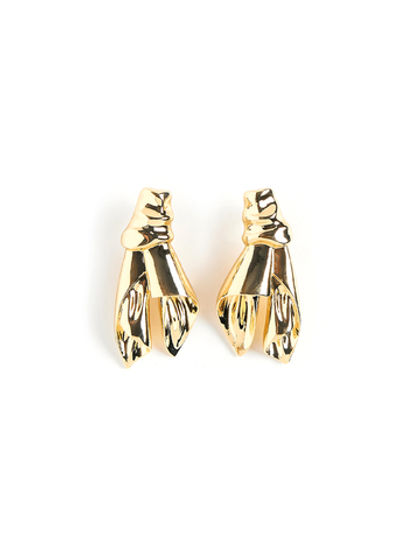 Серьги "Towel" Gold