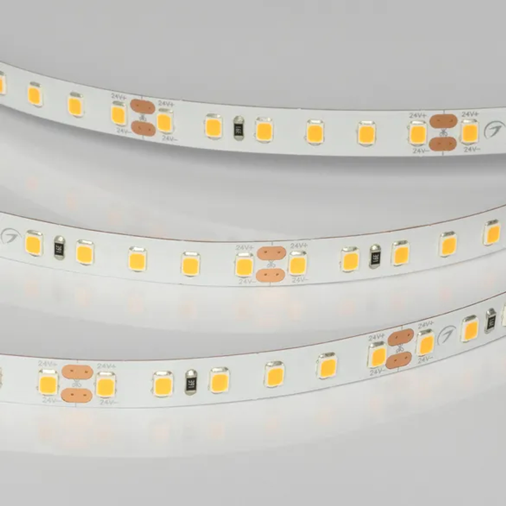 Светодиодная лента UL-A120-8mm 24V Warm2400 (9.6 W/m, IP20, 5m) (Arlight, 7 лет) 042299