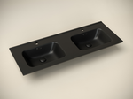 Умывальник накладной прямоугольный (цвет Черный Матовый) Element 1210x465x180мм