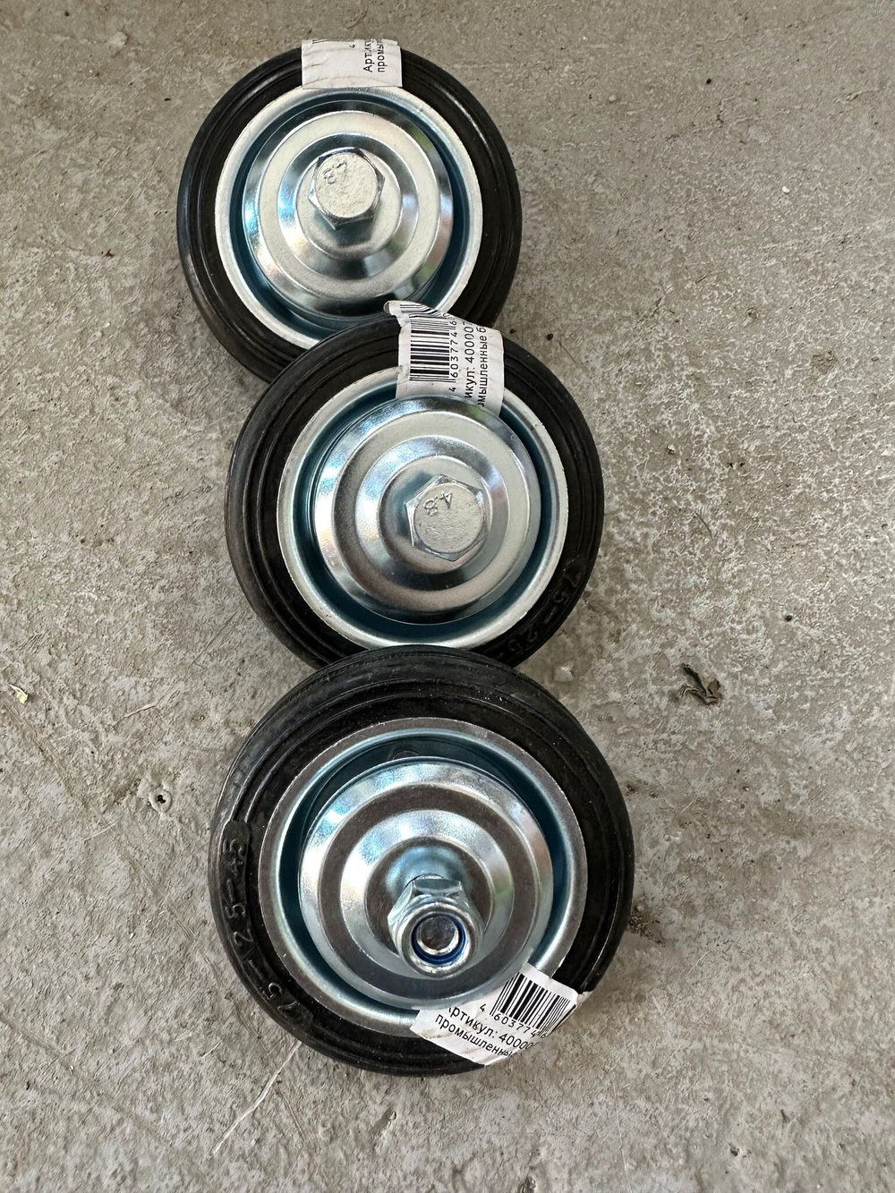 Колесо промышленное без кронштейна 75мм с92