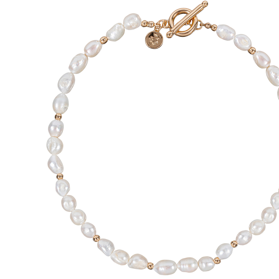 Колье Fiore Luna String of Pearls Сarabiner BL4508 G